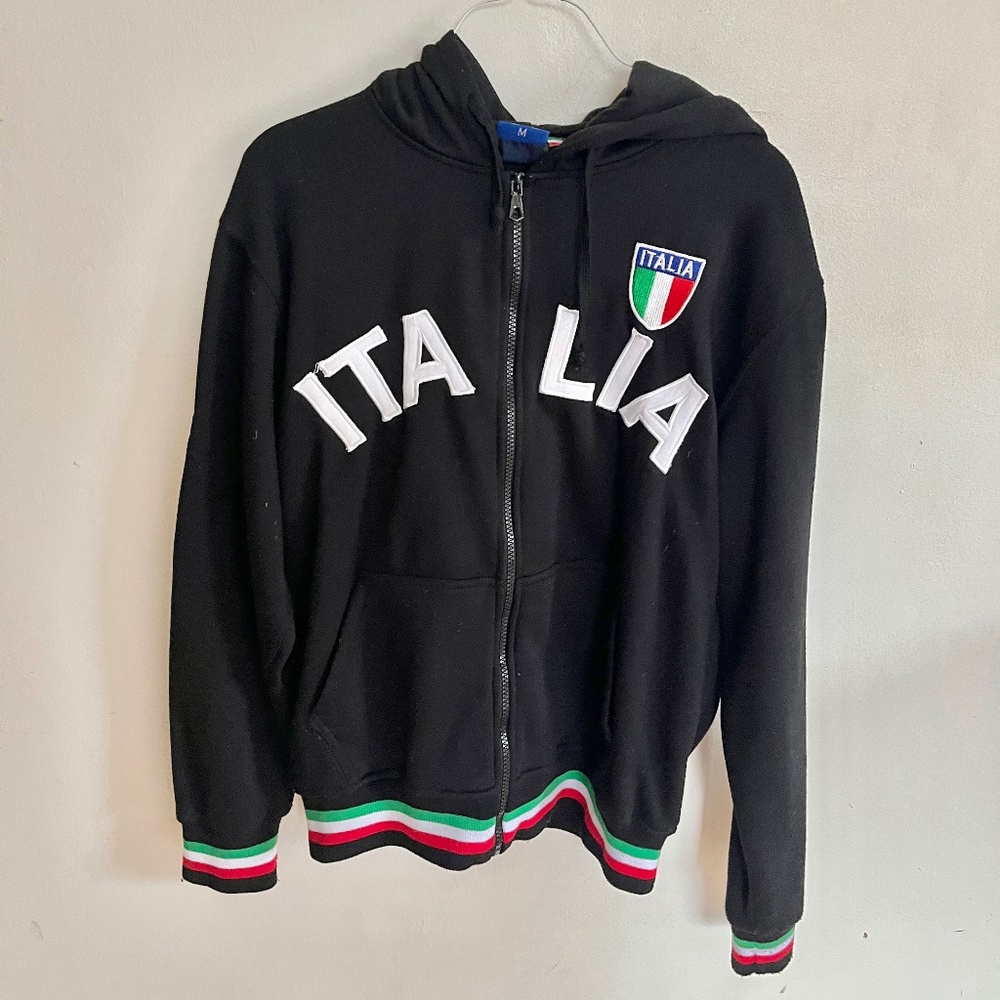 ITALIA Zip Sweatshirt black